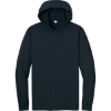 Custom CornerStone Workwear Pro Long Sleeve Hooded Tee Navy Blue