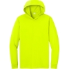 Custom CornerStone Workwear Pro Long Sleeve Hooded Tee Safety Yellow