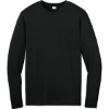 Custom CornerStone Workwear Pro Long Sleeve Pocket Tee Black