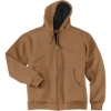 Custom CornerStone - Heavyweight Full-Zip Hooded Sweatshirt with Thermal Lining. Duck Brown