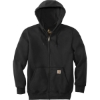 Custom Carhartt Rain Defender Paxton Heavyweight Hooded Zip-Front Sweatshirt. Black