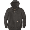 Custom Carhartt Rain Defender Paxton Heavyweight Hooded Zip-Front Sweatshirt. Carbon Heather Gray