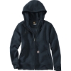 Custom Carhartt Womens Clarksburg Full-Zip Hoodie Navy Blue