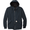 Custom Carhartt Midweight Thermal-Lined Full-Zip Sweatshirt New Navy Blue