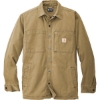Custom Carhartt Rugged Flex Fleece-Lined Shirt Jac Dark Khaki Beige