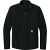 Custom Carhartt Textured 1/2-Zip Fleece Jacket Black