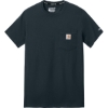 Custom Carhartt Force Short Sleeve Pocket T-Shirt Navy Blue
