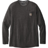 Custom Carhartt Force Long Sleeve Pocket T-Shirt Carbon Heather Gray