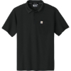 Custom Carhartt Force Snag-Resistant Pocket Polo Black