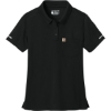 Custom Carhartt Womens FLD & RSCU Polo Black