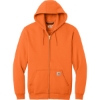 Custom Carhartt Midweight Hooded Zip-Front Sweatshirt. Brite Orange