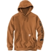 Custom Carhartt Midweight Hooded Logo Sweatshirt Carhartt® Brown