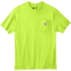 Custom Carhartt Workwear Pocket Short Sleeve T-Shirt. Brite Lime Green
