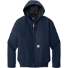 Custom Carhartt Tall Washed Duck Active Jac. Navy Blue