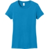 Custom District Womens Perfect Weight Tee. Brt Turquoise