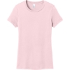 Custom District Womens Perfect Weight Tee. Carnation Pink