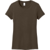 Custom District Womens Perfect Weight Tee. Espresso