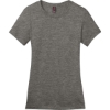 Custom District Womens Perfect Weight Tee. Heathered Charcoal Gray