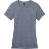 Custom District Womens Perfect Weight Tee. Heathered Navy Blue