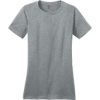 Custom District Womens Perfect Weight Tee. Heathered Steel Gray