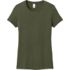 Custom District Womens Perfect Weight Tee. Military Green