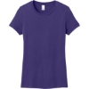Custom District Womens Perfect Weight Tee. Purple
