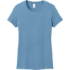 Custom District Womens Perfect Weight Tee. Tundra Blue