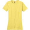 Custom District Womens Perfect Weight Tee. Yellow
