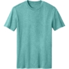 Custom District Perfect Blend CVC Tee. Heathered Eucalyptus Blue