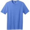 Custom District Perfect Blend CVC Tee. Heathered Royal Blue