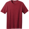 Custom District Perfect Blend CVC Tee. Red Fleck
