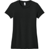 Custom District Womens Perfect Blend CVC Tee. Black