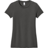 Custom District Womens Perfect Blend CVC Tee. Charcoal Gray