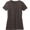 Custom District Womens Perfect Blend CVC Tee. Hthr Brown