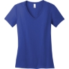 Custom District - Womens Perfect Weight V-Neck Tee. Deep Royal Blue