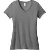 Custom District - Womens Perfect Weight V-Neck Tee. Hthrd Nickel