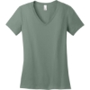 Custom District - Womens Perfect Weight V-Neck Tee. Laurel Green