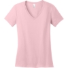 Custom District - Womens Perfect Weight V-Neck Tee. Light Pink