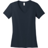 Custom District - Womens Perfect Weight V-Neck Tee. New Navy Blue