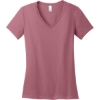 Custom District - Womens Perfect Weight V-Neck Tee. Orchid Haze Purple