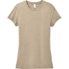 Custom District Womens Perfect Tri Tee. Desert Tan Heather