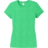 Custom District Womens Perfect Tri Tee. Green Frost