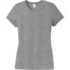 Custom District Womens Perfect Tri Tee. Grey Frost