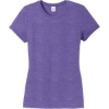 Custom District Womens Perfect Tri Tee. Purple Frost