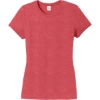 Custom District Womens Perfect Tri Tee. Red Frost