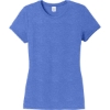 Custom District Womens Perfect Tri Tee. Royal Blue Frost