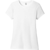 Custom District Womens Perfect Tri Tee. White