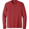 Custom District Perfect Tri Long Sleeve Tee . Red Frost