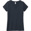 Custom District Womens Perfect Tri V-Neck Tee. New Navy Blue