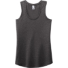 Custom District Womens Perfect Tri Racerback Tank. Heathered Charcoal Gray